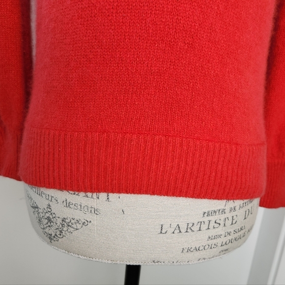 80s Silk Beaded Puff Sleeve Sweater - Picture 8 of 9